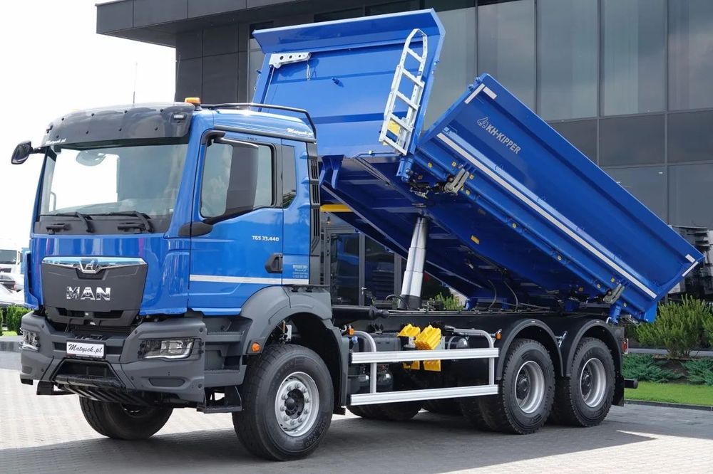 MAN TGS 33. 440 / 6x4 / basculant cu 3 laturi / Hydroboard / BORDMATIC / KH-KIPPER / NOU / DISPONIBIL IMMEDIAT /
