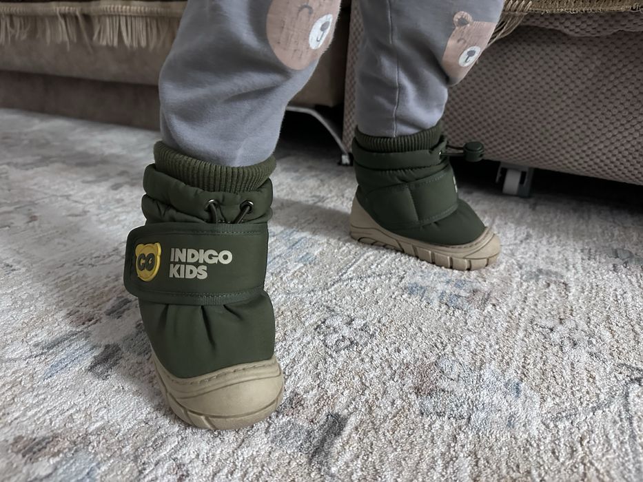 Дутики Indigo Kids. Размер 22. Цвет Хаки.