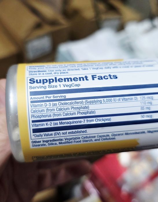 ДОСТАВКИ НЕТ Solaray d3 k2 120шт 270000сум Made in USA