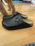 Birkenstock Boston обувки чехли, тип сабо, Чисто нови, Естествена кожа