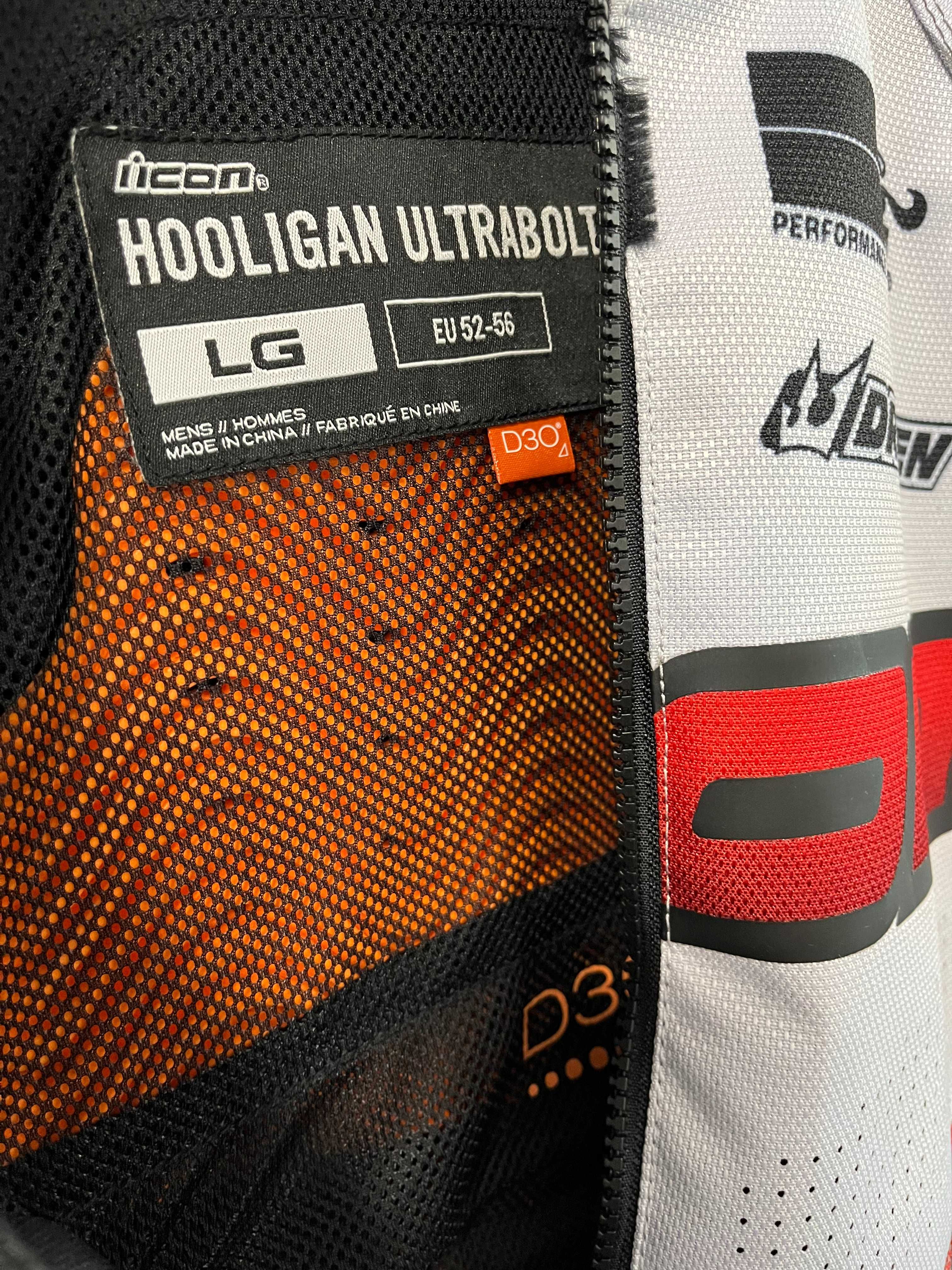 Лятно текстилно мото яке ICON HOOLIGAN GLORY,L 52-54,протектори,ново