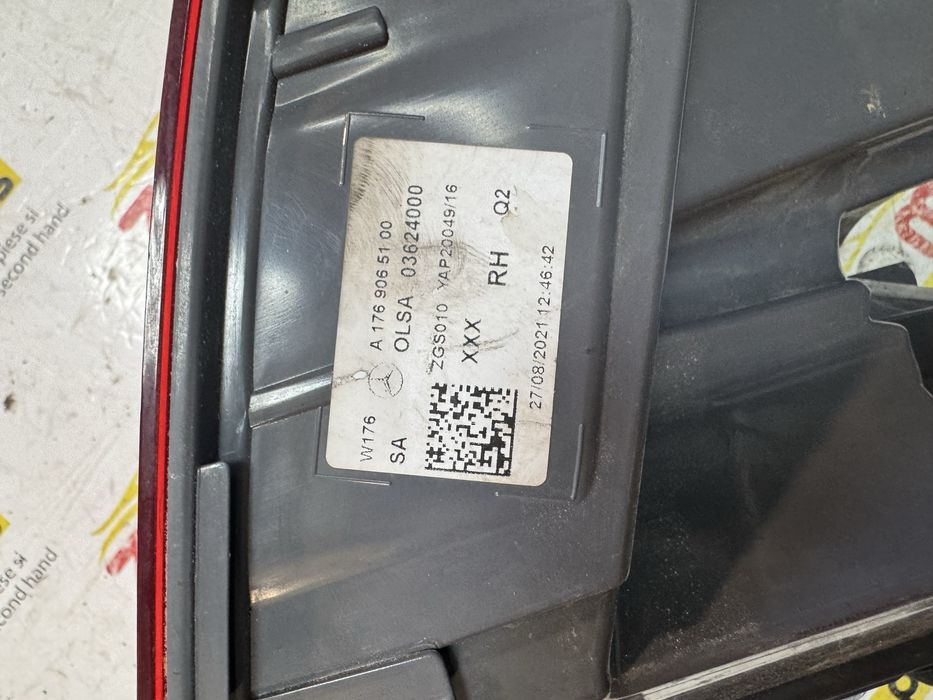 Lampa stop spate dreapta LED Mercedes A Class W176 facelift 2016-2019