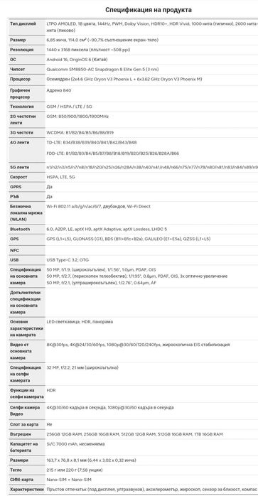 Vivo IQOO 15 Dual sim 5G 7000mAh батерия с 2 години гаранция