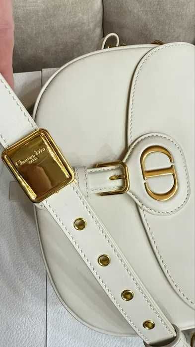 Geanta Dior 30 Montaigne, Blanc Lăptos, 22 cm