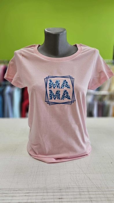 Дамска тениска с бродерия МАМА