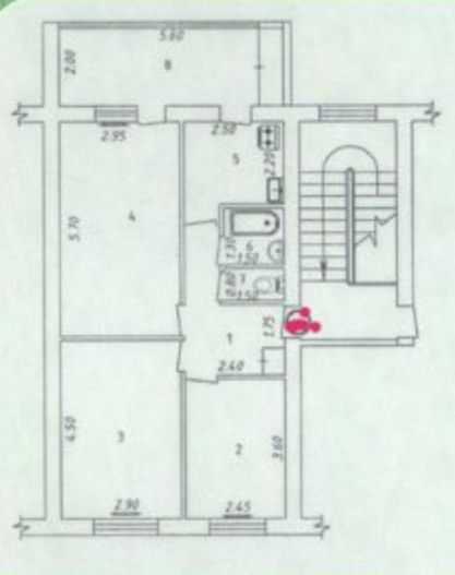 Продается 3/5/5 Ялангач, Аллея,в доль дороги