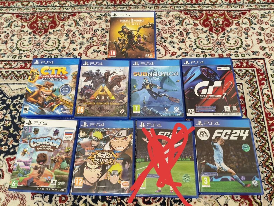 Диск на PS4, PS5  9 дисков в отличном состоянии