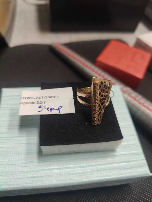 Златен пръстен пиано 14к 3.2гр 54 размер