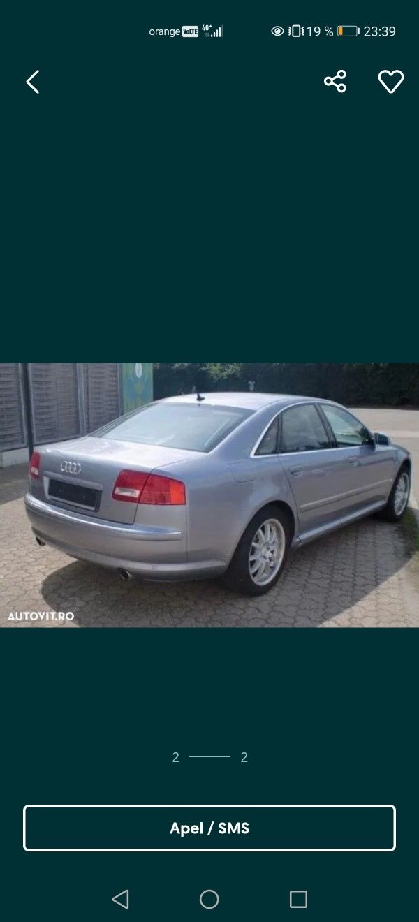 Dezmembrez Audi a8 d3 motor 3.0tdi 233cp cod motor  ASB