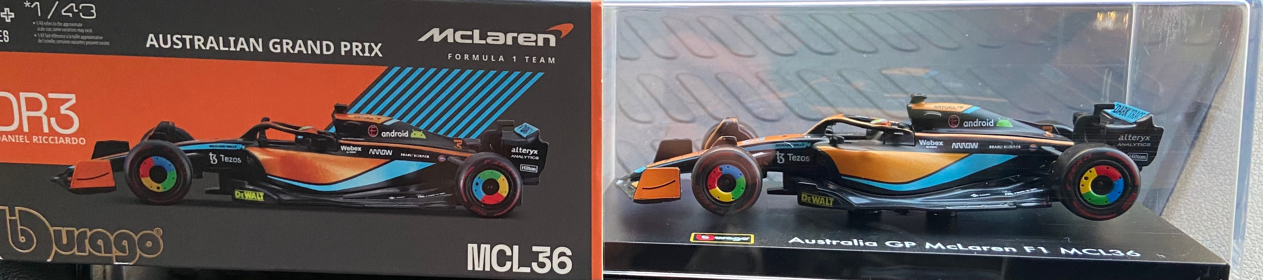 Болид McLaren MCL36 (Australian GP