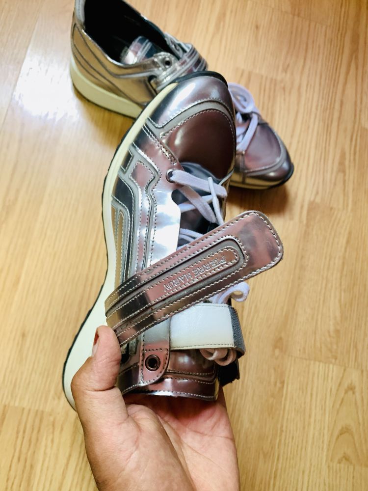 pantofi pierry hardy trainer silver ey15
