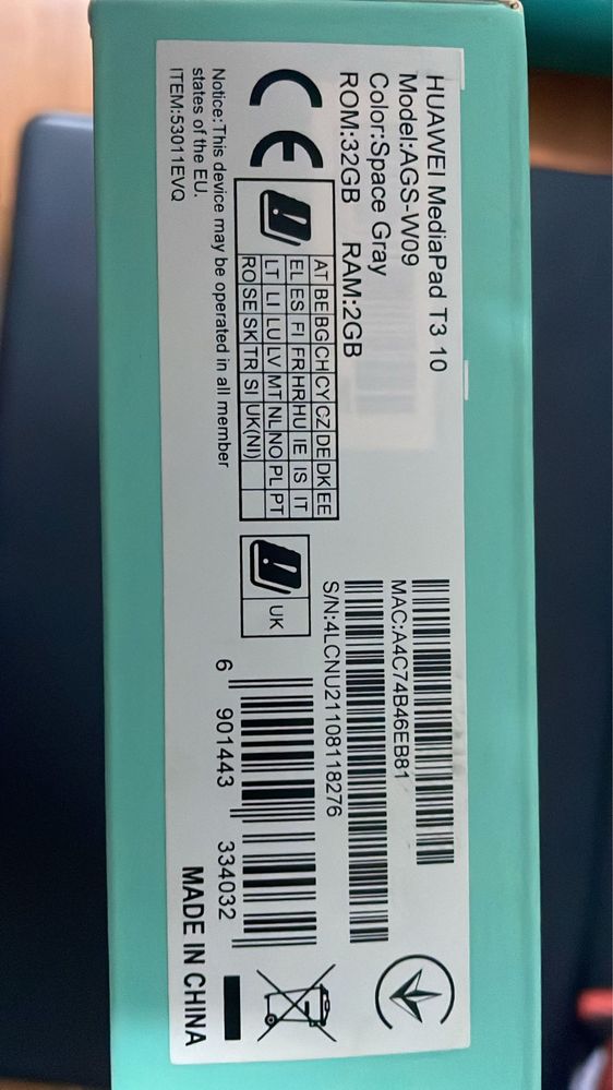 Tableta huawei prefect functionala