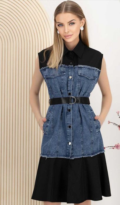 Нова дънкова рокля