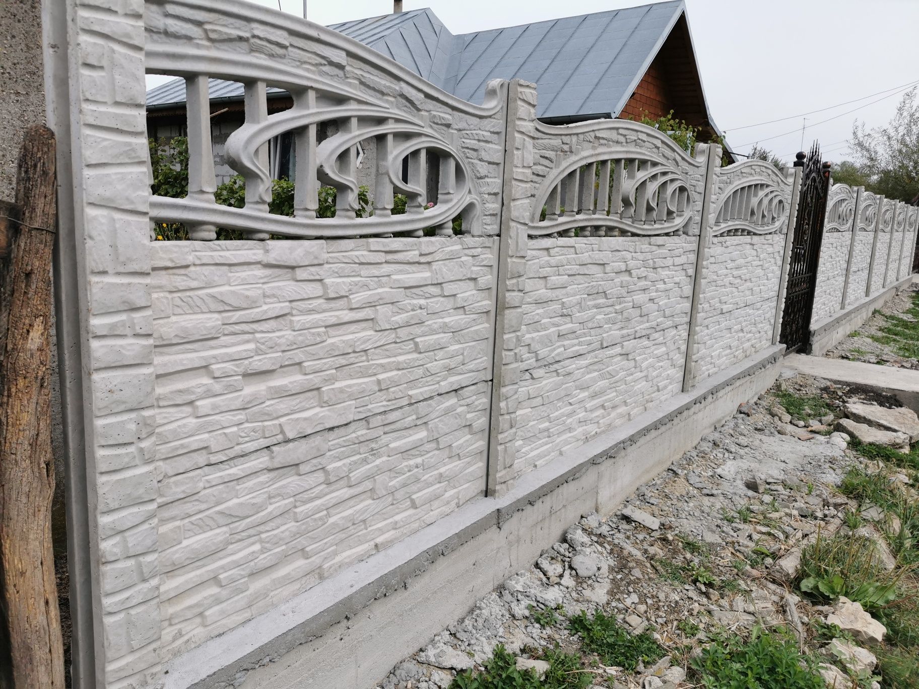 Gard din Beton Placi, stalpi Înaltă Calitate