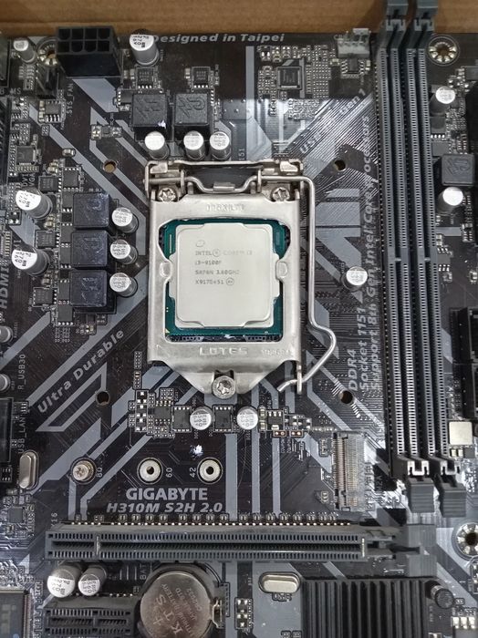 Продам материнскую плату h310m и процессор i3-9100f