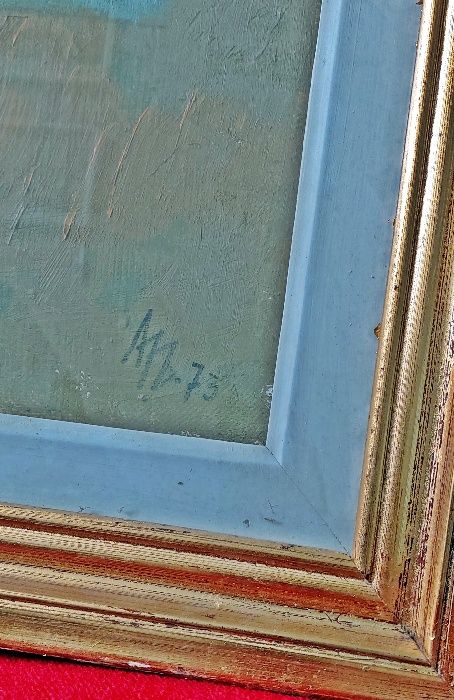 Tablou vechi semnat Nedel (pictura pe panza)