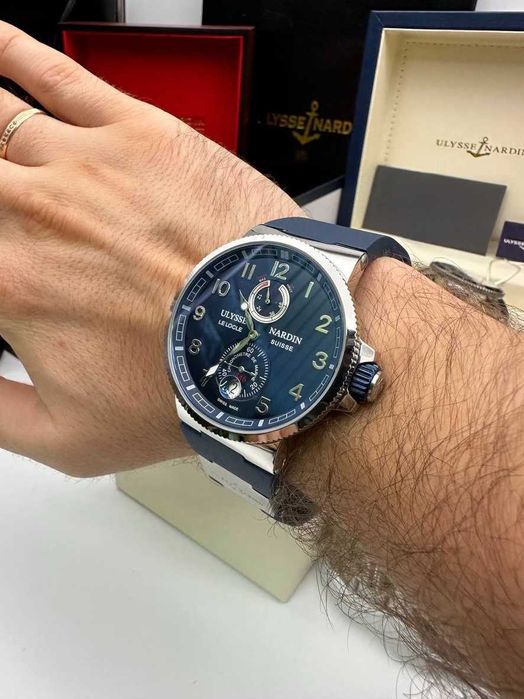 ulysse nardin lelocle сребристо/синьо