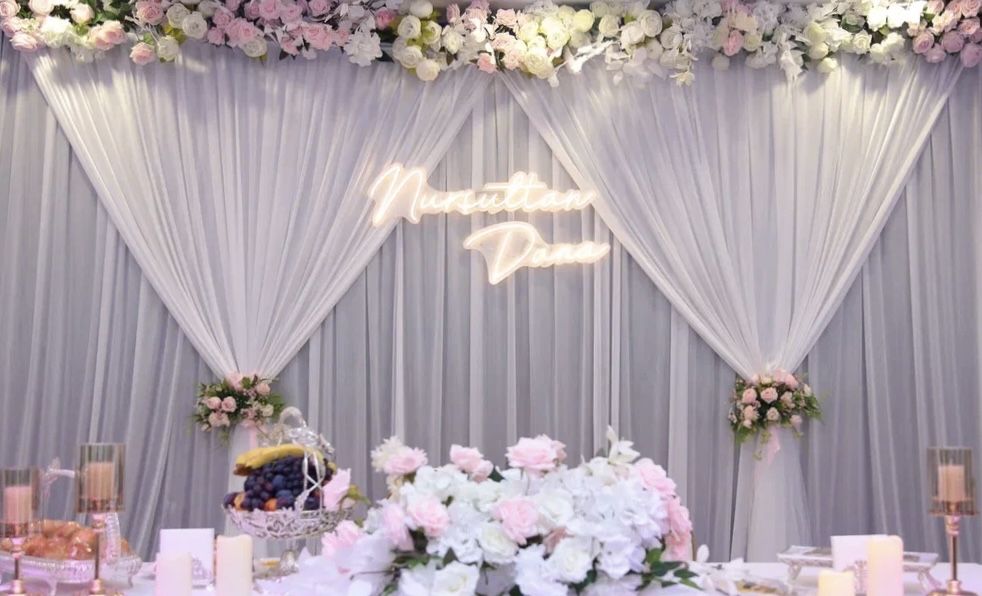 ткань для фотозоны / свадьбы / декора