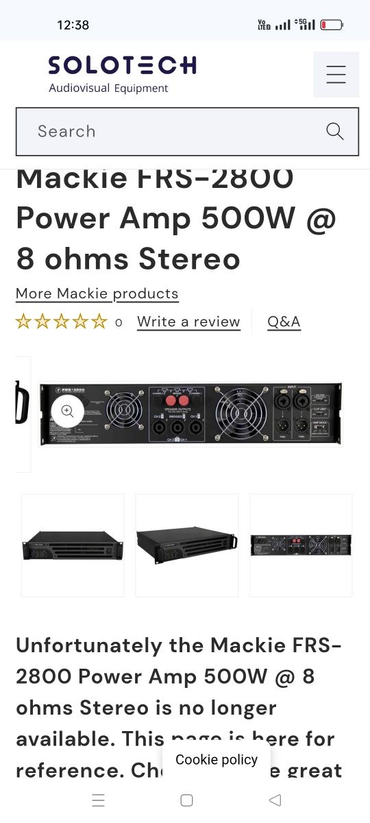Amplificator Makie FRS 2800 plus 2 boxe