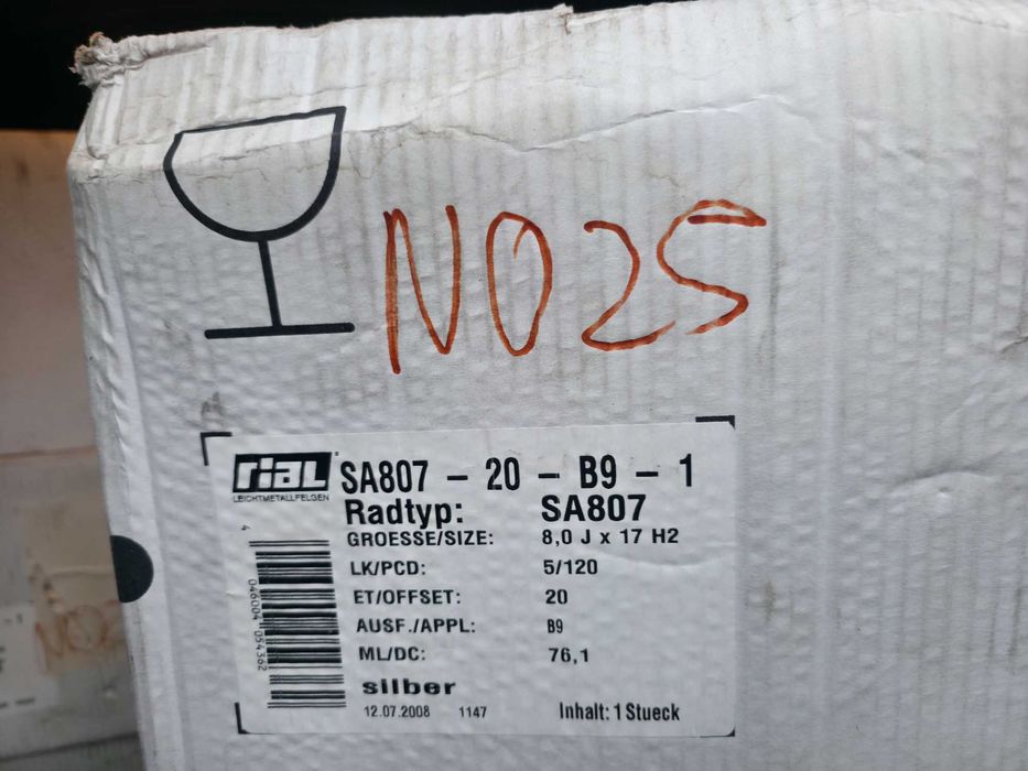 Jante Aliaj 5x120 17'' VW Transporter T5 T6 Multivan Caravelle NOI