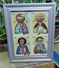 Икона на четирима български владетели Боян ,Борис I, Давид и Петър I