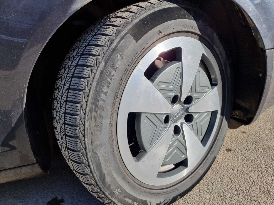 4бр джанти 17 5x112 със зимни гуми 225/55 17 за Ауди А6 А8 VW Skoda