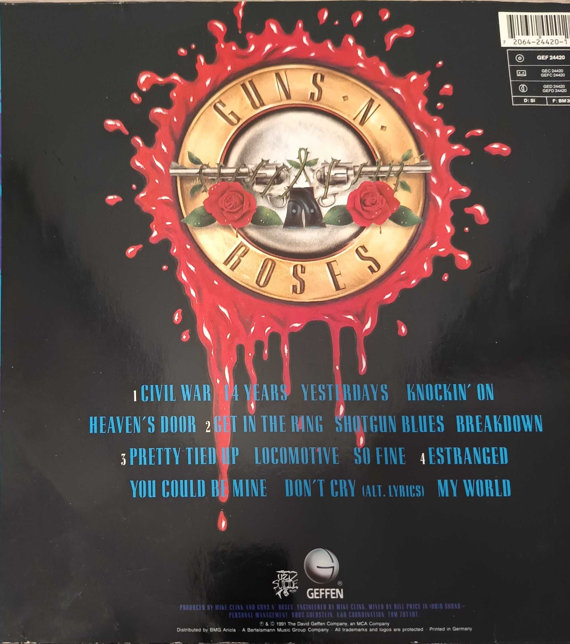 Грамофонни плочи на GUNS N ROSES - 70 лв.