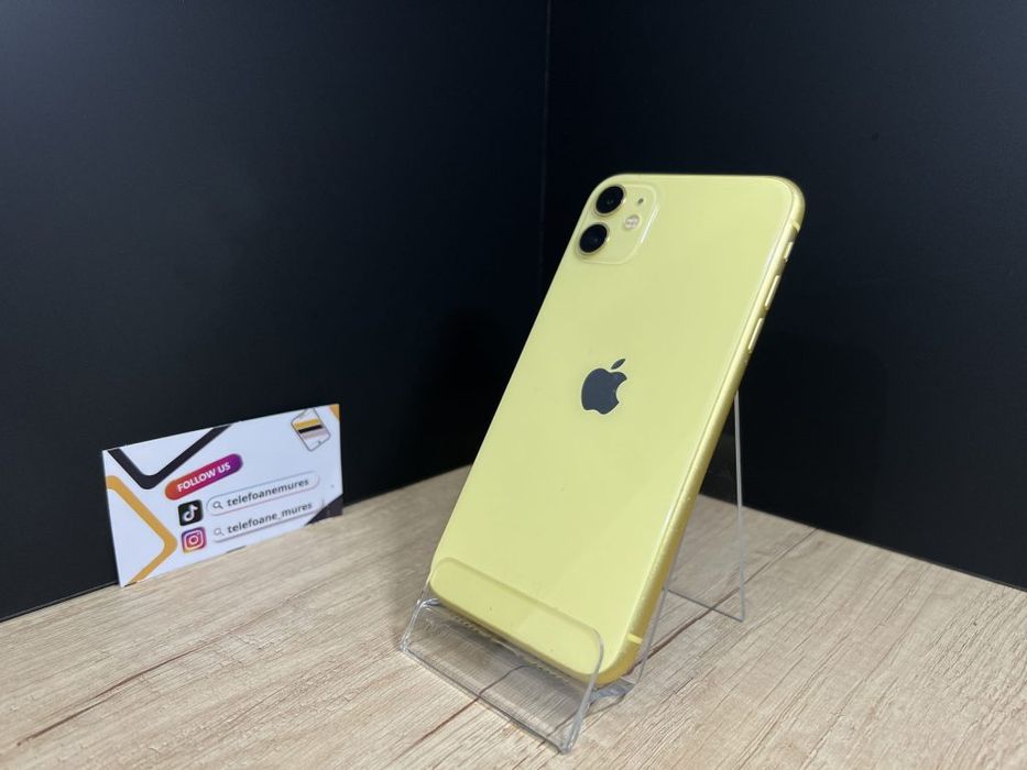 iPhone 11 128Gb Yellow Second-Hand Bun 3 ani garanție, Telefoane Mures