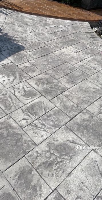 Beton amprentat decoratiuni gradina