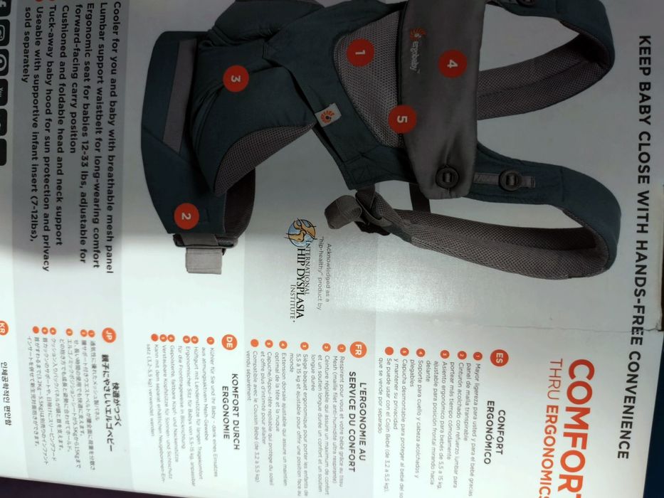 Ergobaby Cool Air Mesh – Mint, Ергономична раница