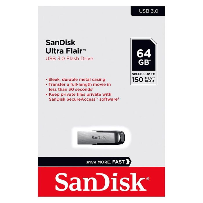 Sandisk Ultra Flair, USB 3.0, 256 Gb
