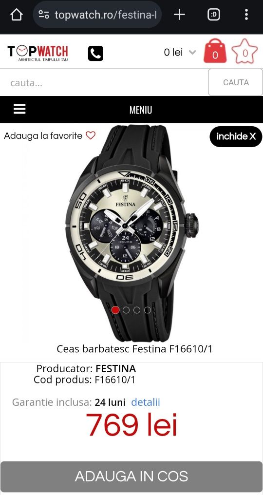 Ceas barbatesc Festina F16610/1