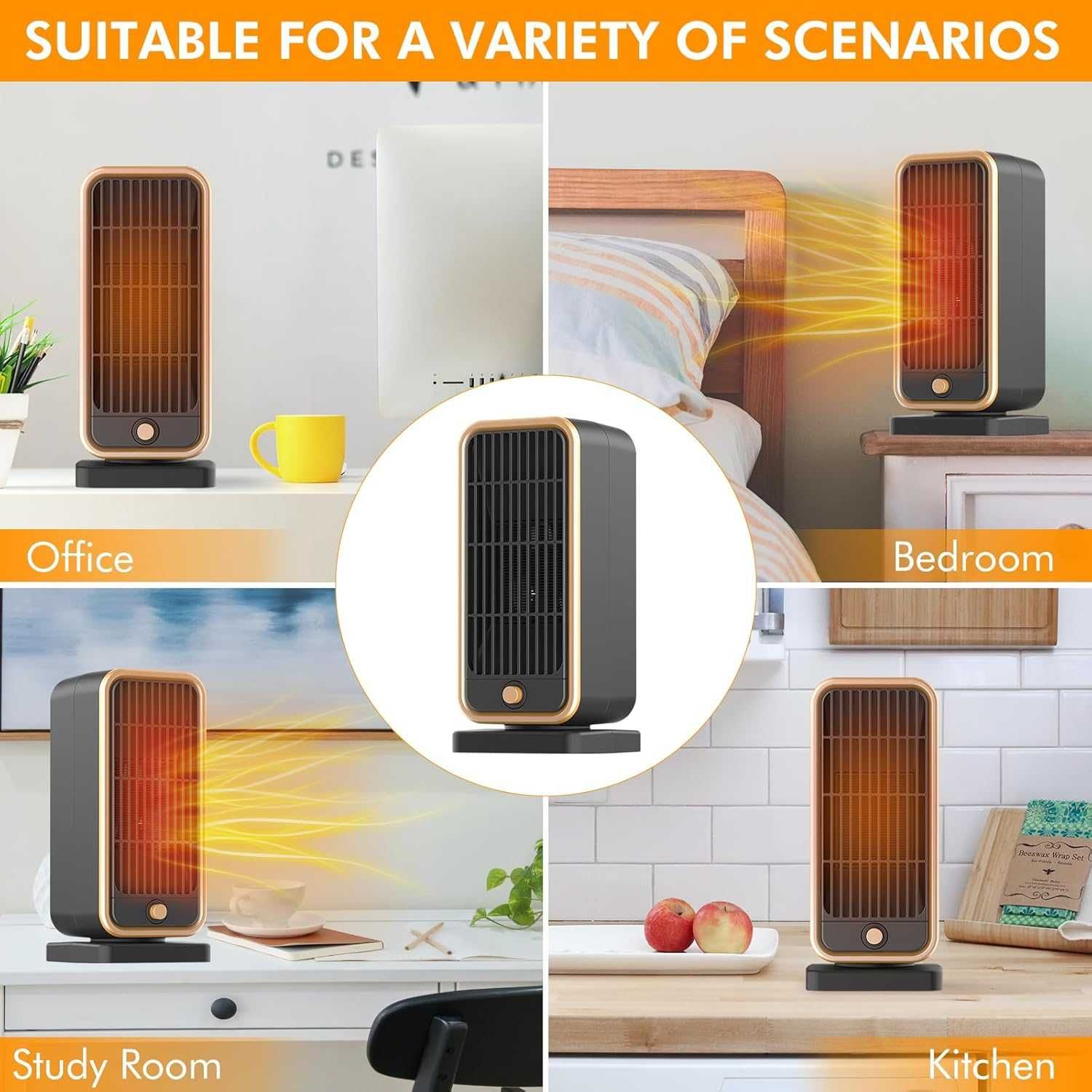 Преносима духалка Portable Fan Heater YND 500D отоплител печка