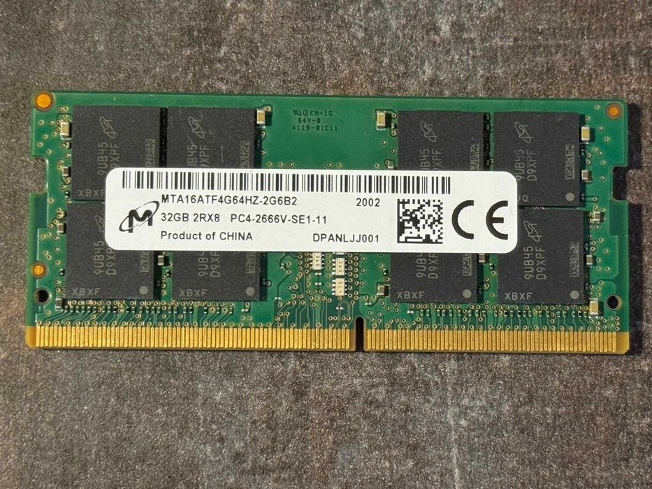 Memorie RAM laptop DDR4 32GB - 2666MHz - Micron
