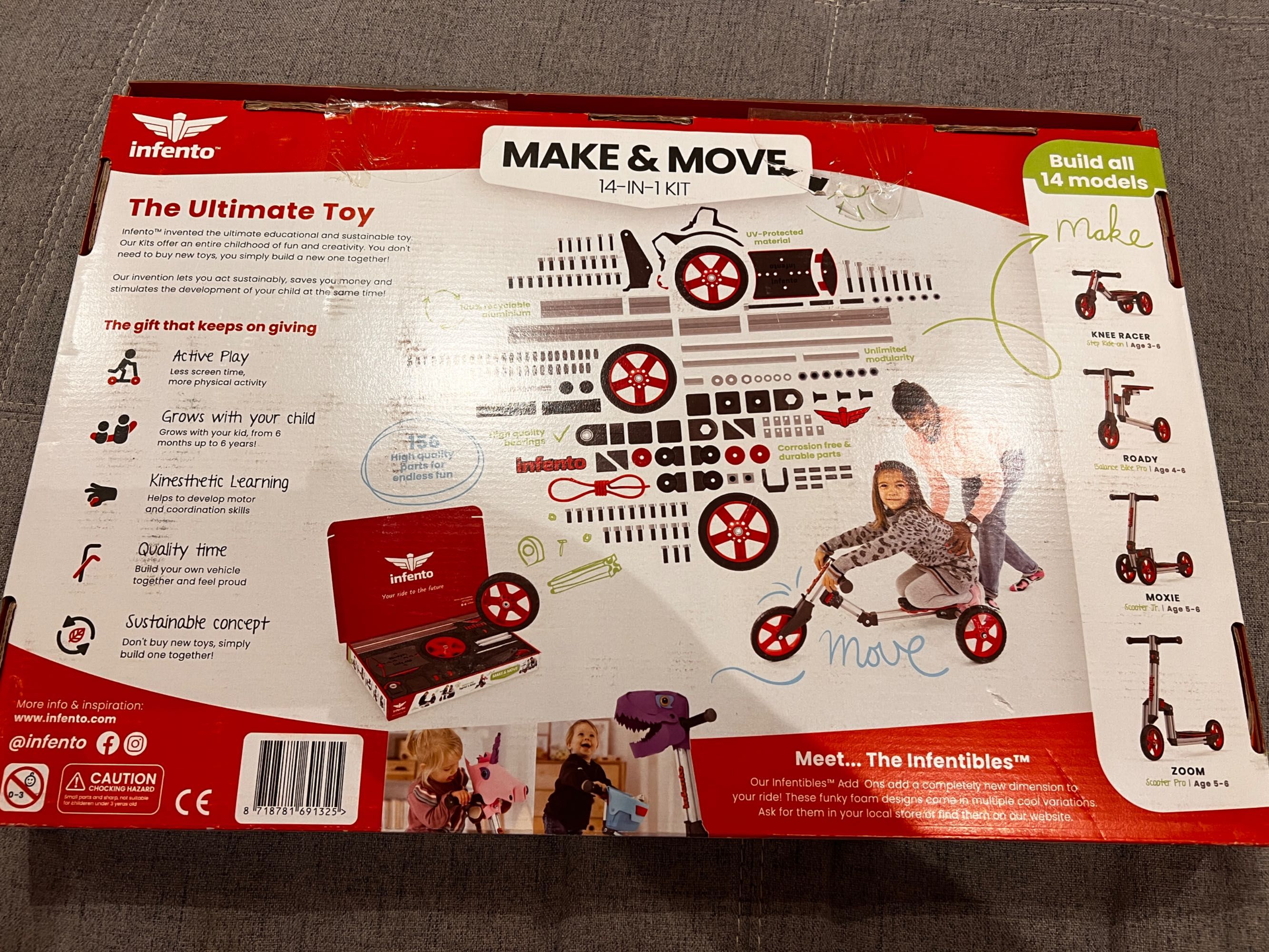 Детска тротинетка трансформираща се - Infento Make & Move Kit