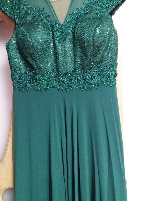 Rochie ocazie culoare verde marimea 46/48