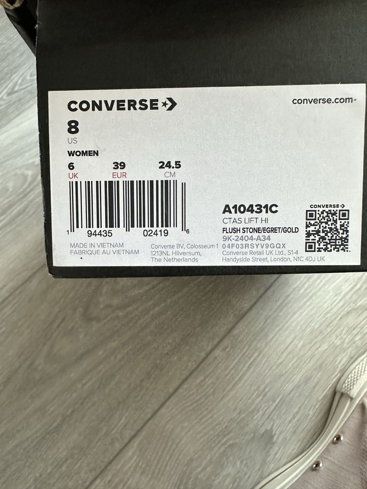 НОВИ: Дамски Converse Lift Hi - Размер 39