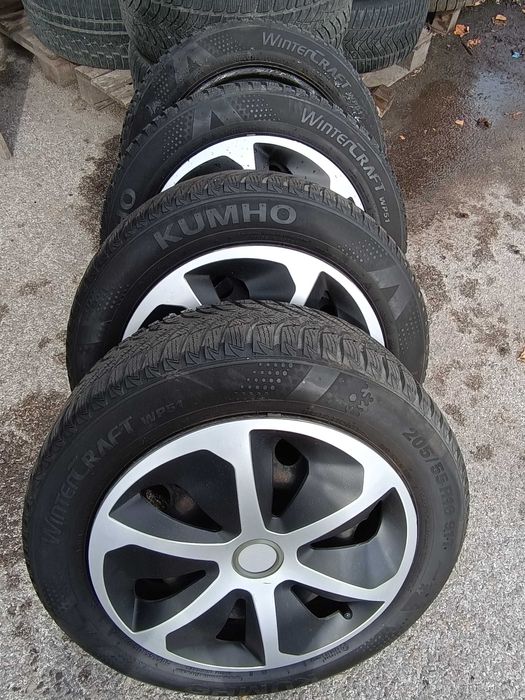 Зимни гуми 205/55/16 KUMHO M+S , DOT :2920, с джанти от Мерцедес