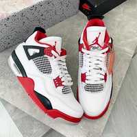 Nike Jordan 4 Red Fire / Adidasi Premium / Noi 2024