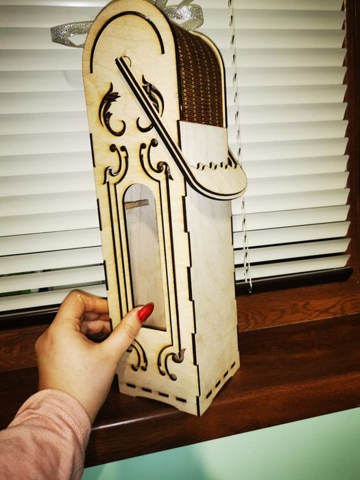 Кутия за вино, дървена