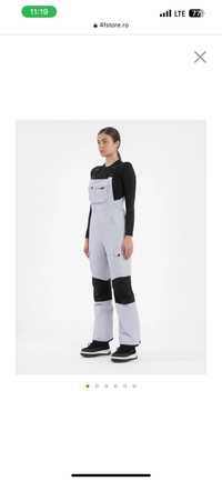 Pantaloni Snowboard Fete Dama 4F BIB - 15K - S