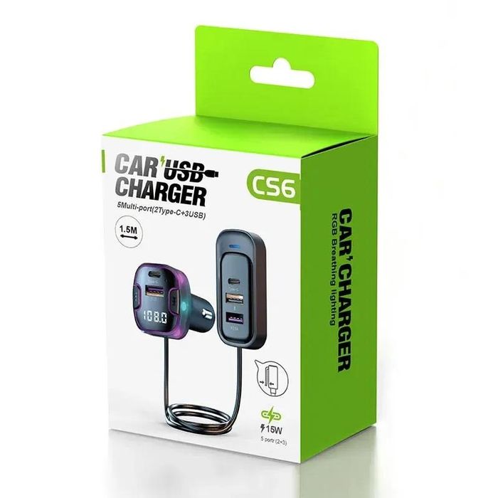 Bluetooth 5.3 fm трансмитер за кола, verk с56 10150 комплект за ...