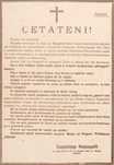 Afiș de propagandă împotriva colaboratorilor cu Puterile Centrale 1918