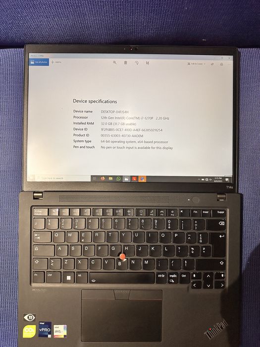 Thinkpad T14 gen 3 / 256 / 32 G Ram