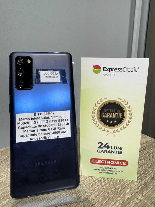 (AG42) Telefon Samsung S20 FE B.11924 Garantie 2 ani