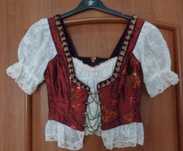 Bustiera bavareza/ austriaca pentru costumul de balet marimea 34