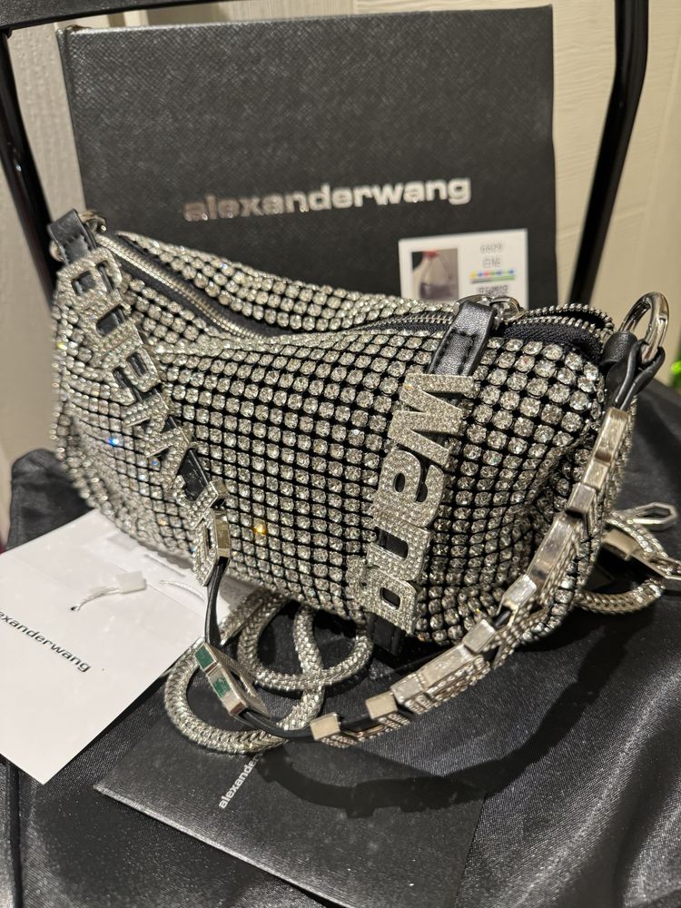 Дамска чанта Alexander Wang bling bling 17*10*7cm