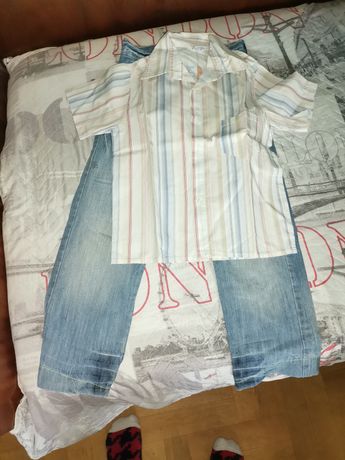 Дънки и риза за момче 110