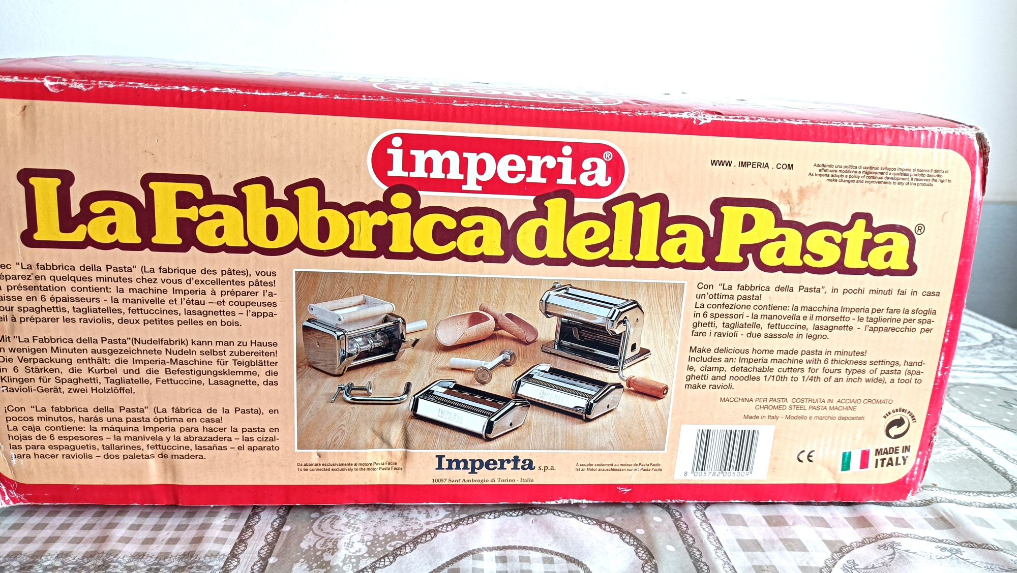 Set de făcut paste "La Fabbrica della Pasta-Imperia "  originală