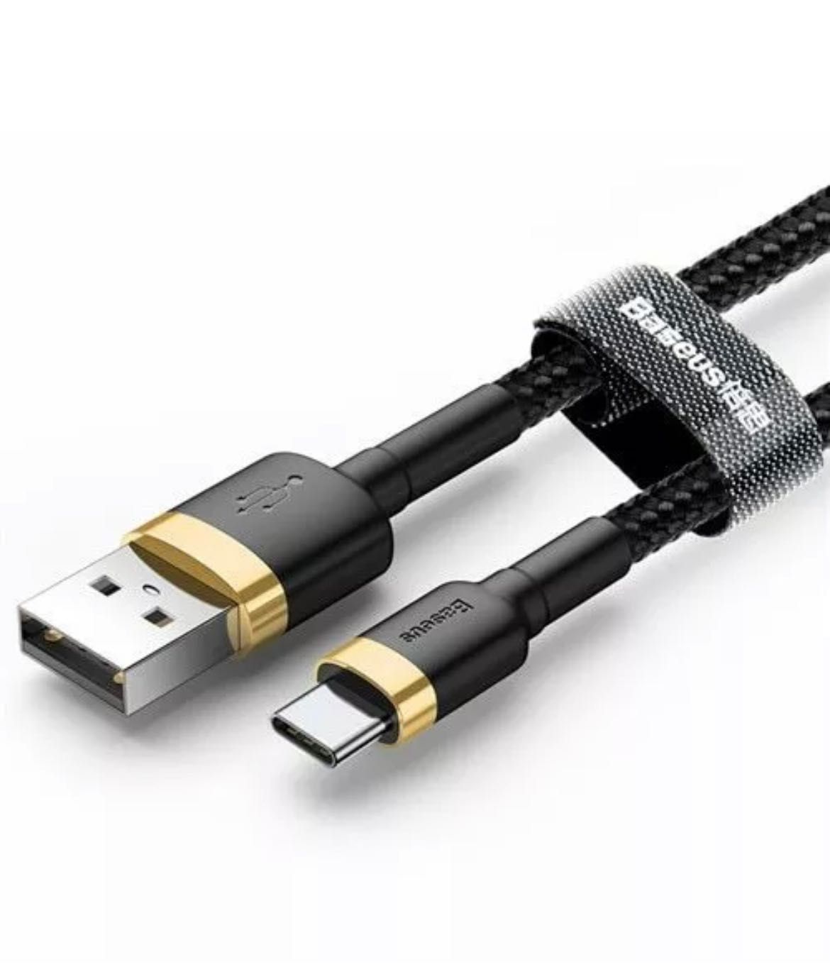Cablu 1m Baseus USB-C FAST CHARGING Black/Gold/Red NOU